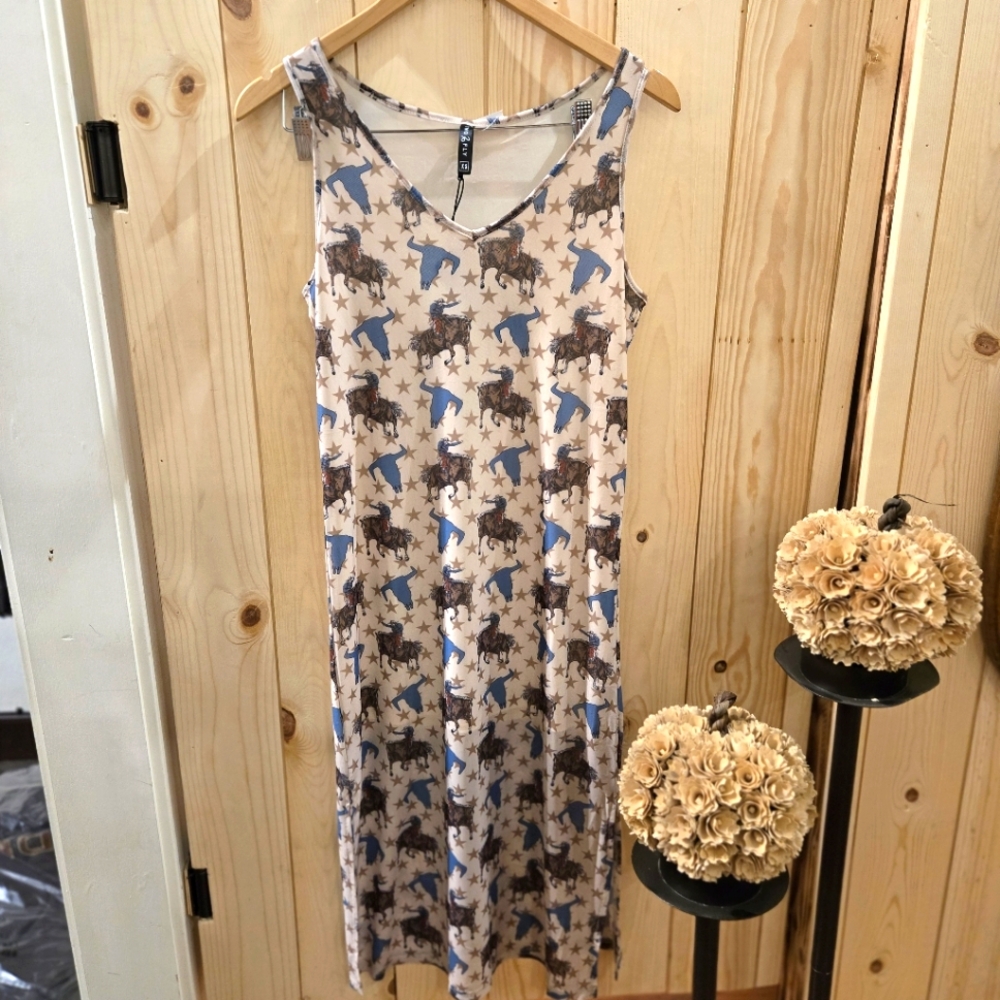 Two 2 Fly Western Tank Dress